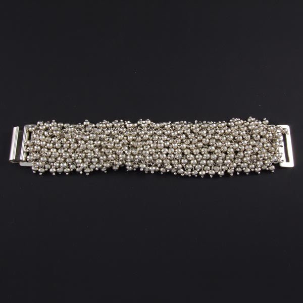 Silver Marbles Plain Bracelet