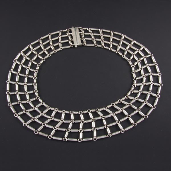 Silver Mesh Necklace