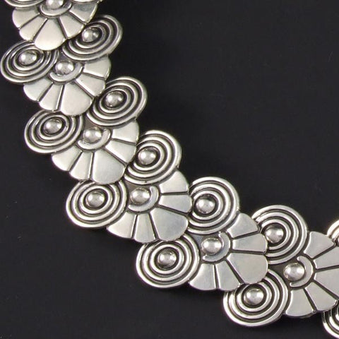 Silver Flowered Necklace