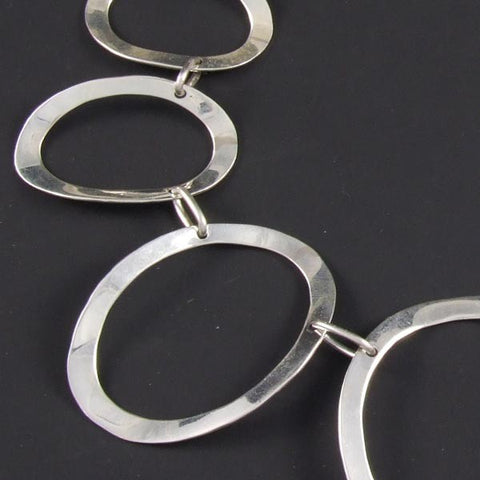 Bent Linked Ovals Necklace