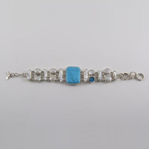 Turquoise & Mother of Pearl Bracelet