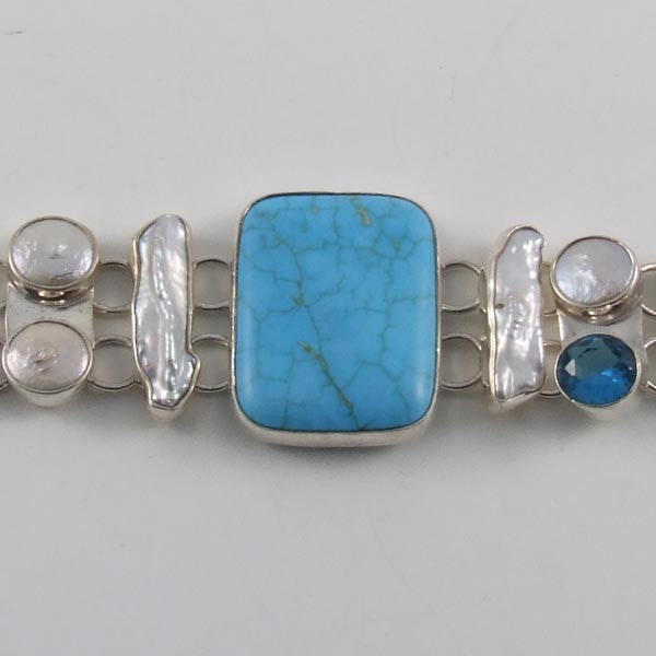 Turquoise & Mother of Pearl Bracelet