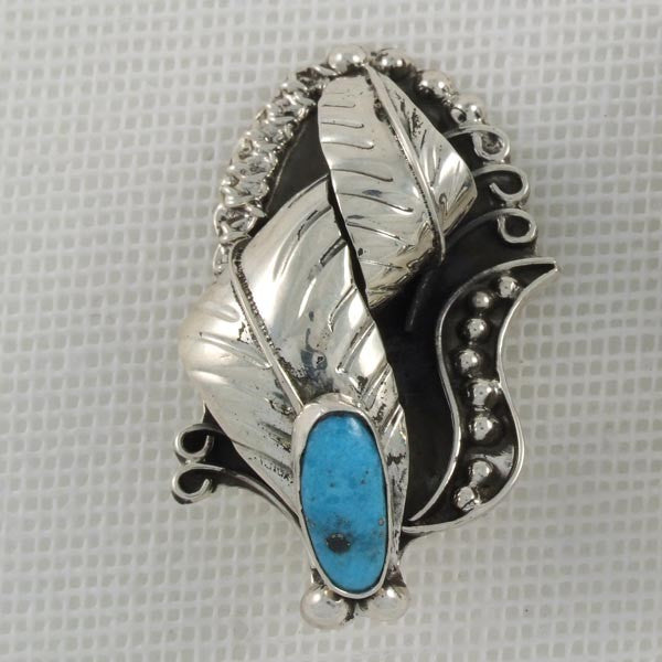 Leaves with Turquoise Stones