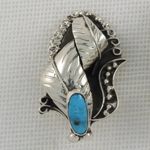 Leaves with Turquoise Stones