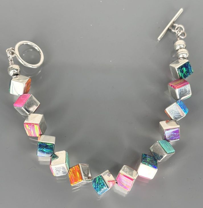 Multiple Opals Link Bracelet