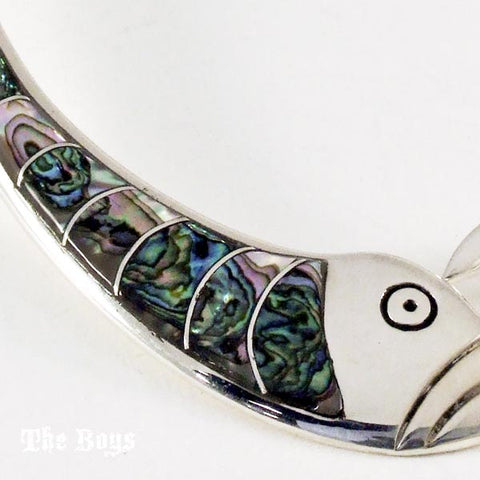 Fish Necklace Mexican Sterling Silver