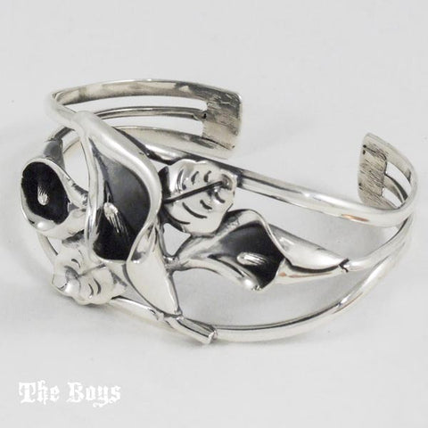 Calla Lily Bracelet Mexican Sterling Silver