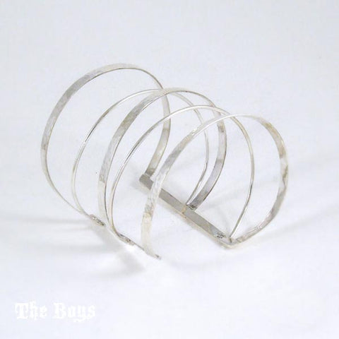 Hammered Bracelet Mexican Sterling Silver
