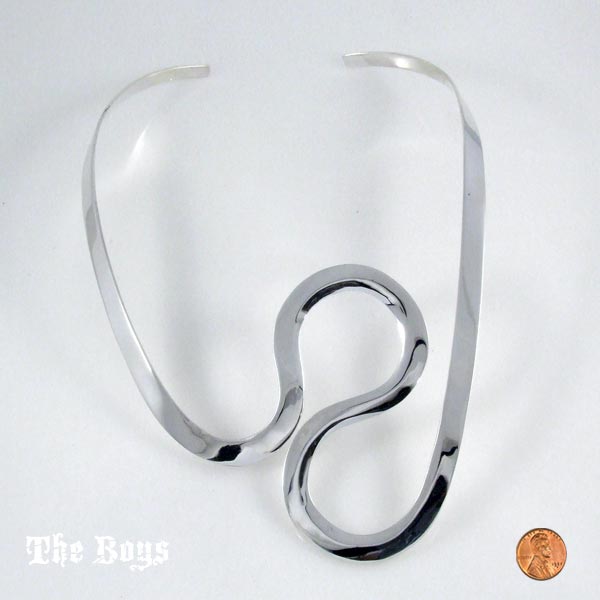 Wave Necklace Mexican Sterling Silver