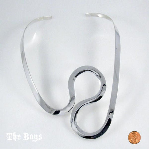 Wave Necklace Mexican Sterling Silver