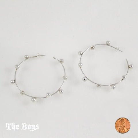 Hoops Plain Earrings Mexican Sterling Silver