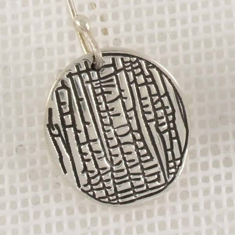 Textured Round Earrings