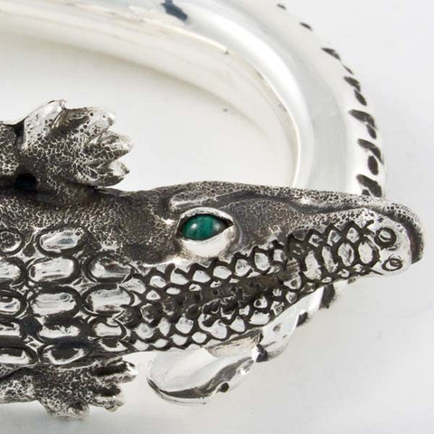 Crocodile Bracelet Mexican Sterling Silver