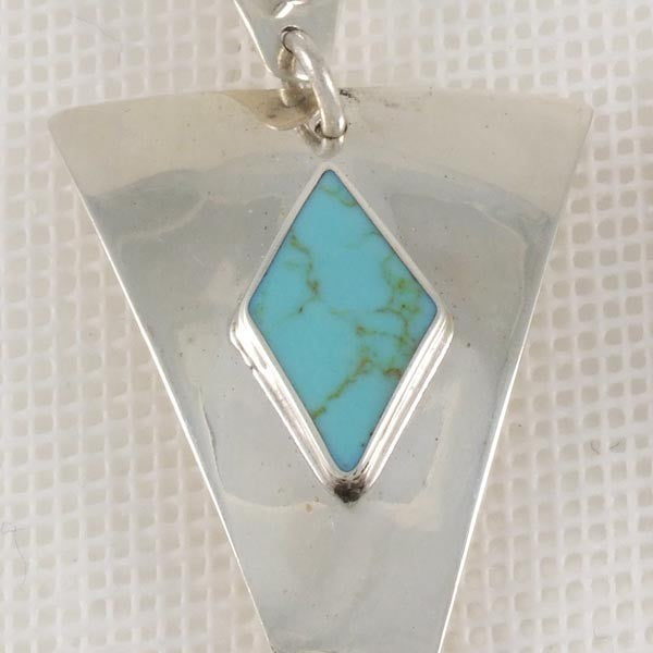 Silver Triangles with Turquoise Rhombs