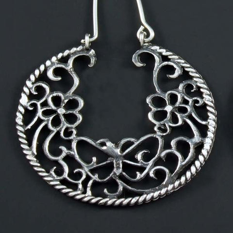 Butterfly & Flowers Earrings