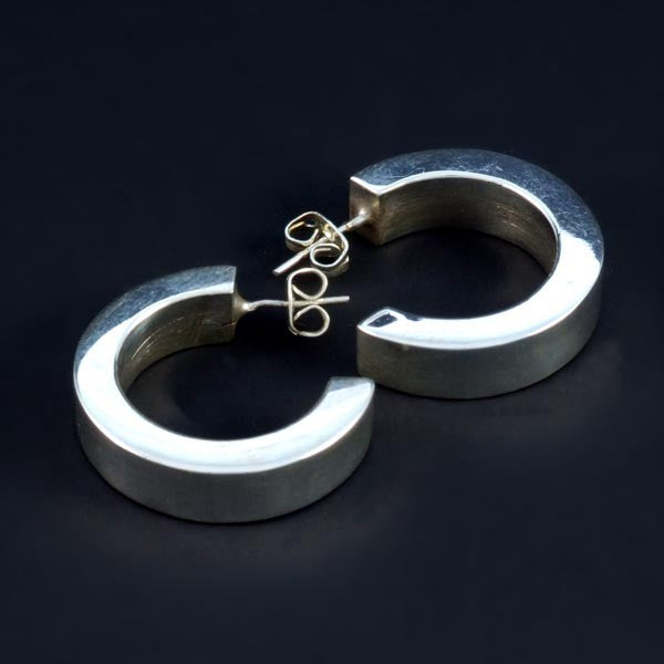 Medium Polish Plain Earrings