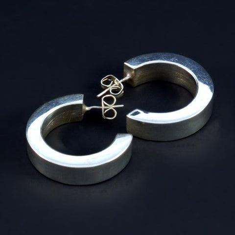 Medium Polish Plain Earrings