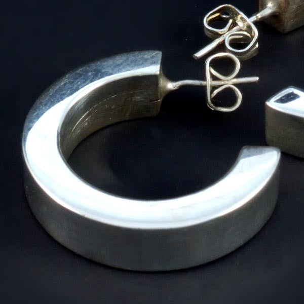 Medium Polish Plain Earrings