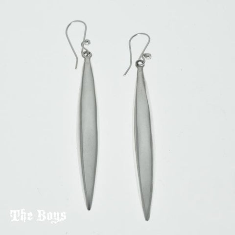 Chick Medium Sticks Plain Earrings Mexican Sterling Silver