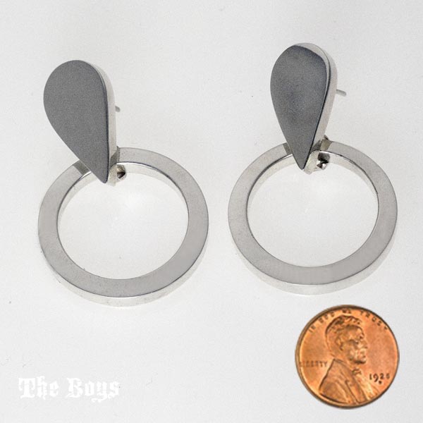 Hoop Plain Earrings Mexican Sterling Silver