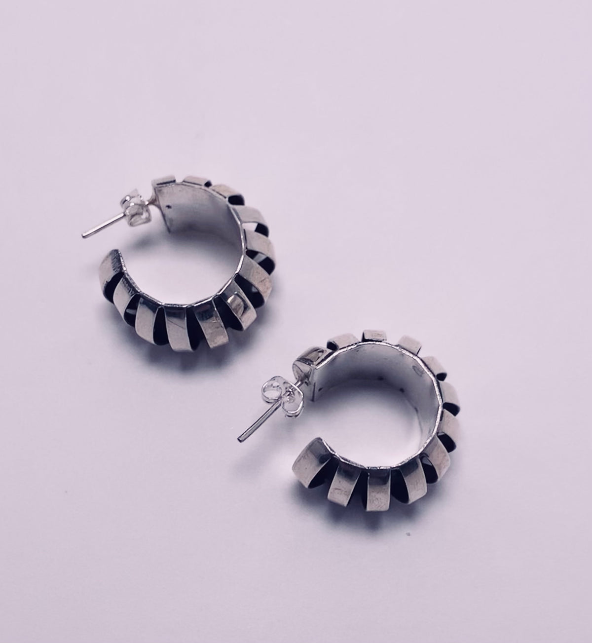 Cutout Oxidize Hoops