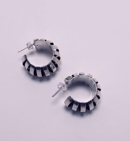 Cutout Oxidize Hoops