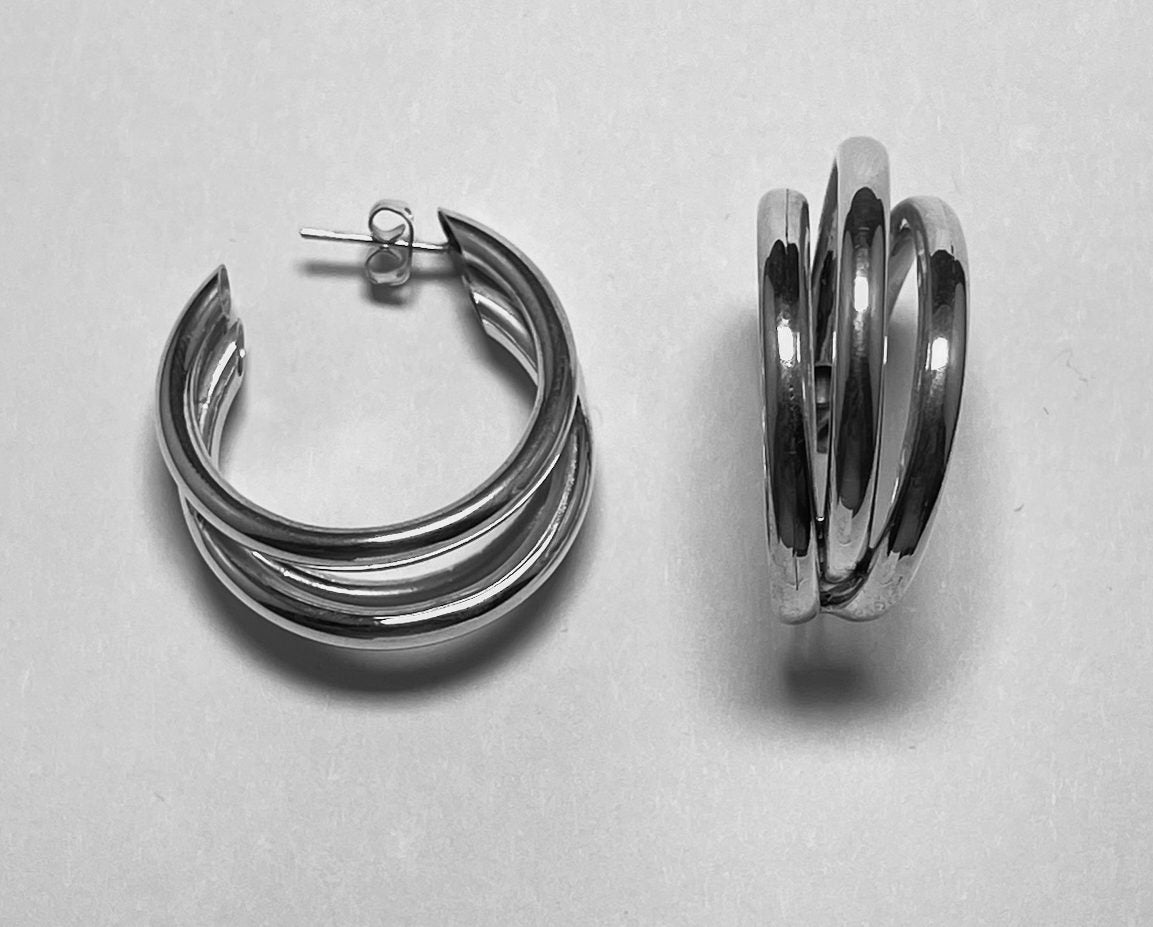 Triple Hoops Earrings