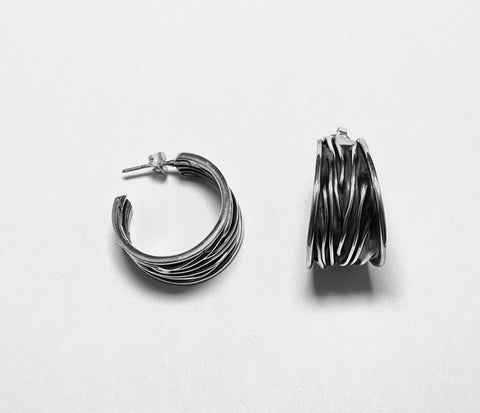 Graduate Smash Oxidized Hoops