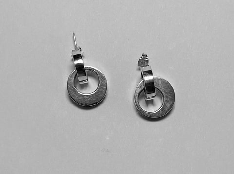 Post Plain Hollow Earrings