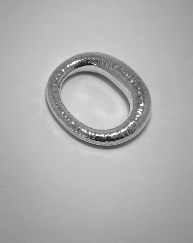 Oval Hammered Bracelet