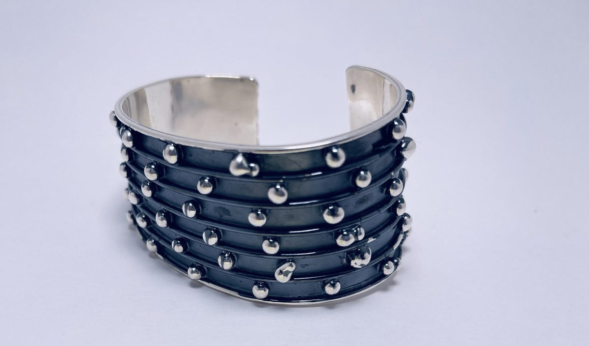 Oxidized ball  Bracelet