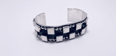 Oxidized Cuff Bracelet
