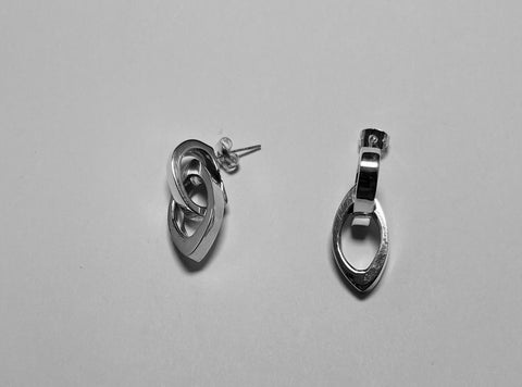 Plain oval Hollow Earrings