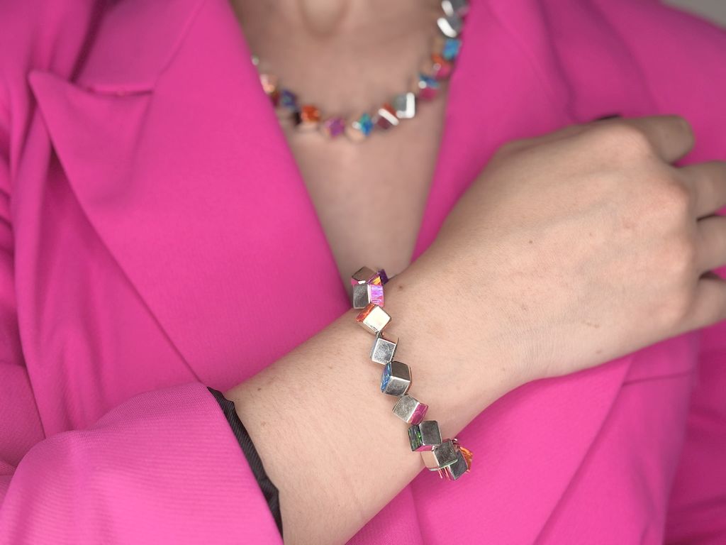 Multiple Opals Link Bracelet
