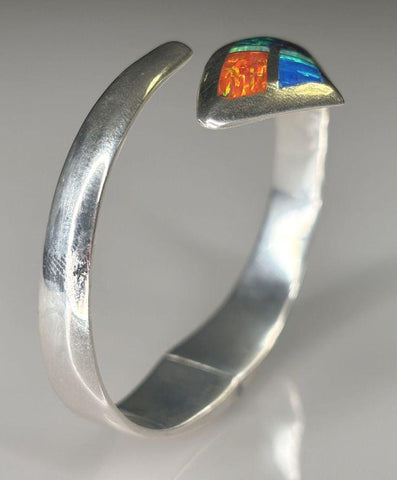 Opal Synthetic Inlaid Bracelet