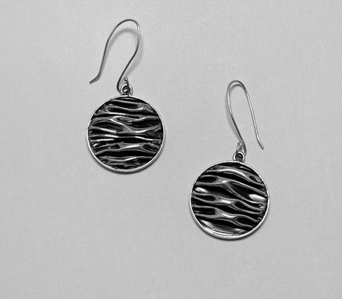 Smash oxidize Wire  Earrings