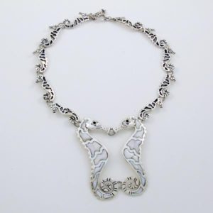 Mother of Pearl Seahorse Necklace