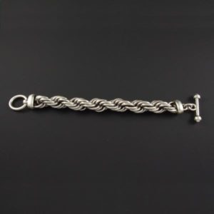 Silver String Bracelet - Thick