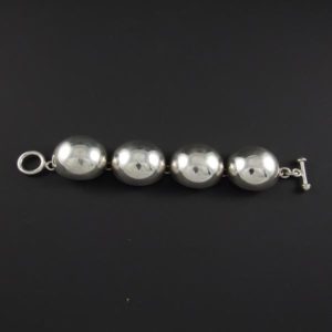 4 Silver Marbles Bracelet