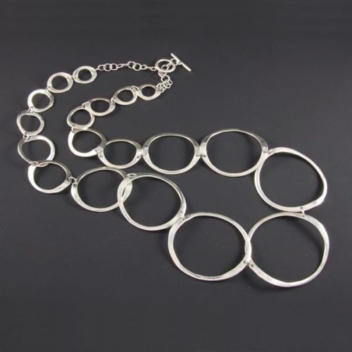 Flat Circles Plain Necklace