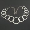 Linked Flat Circles Necklace