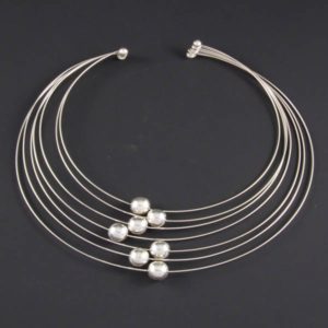 Fine Necklace with Silver Marbles