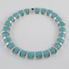 Turquoise Circular Necklace Mexican Silver