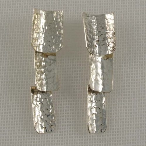 Hammered Concave Earrings