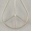Peace Symbol Earrings - Large