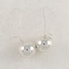 Silver Marble Earrings