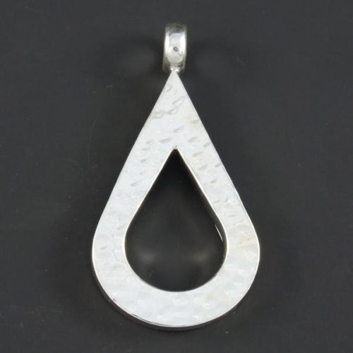 Hammered Silver Pendant