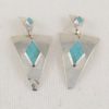 Silver Triangles with Turquoise Rhombs
