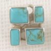 Square Turquoise Earrings
