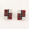 Coral Squares Earrings
